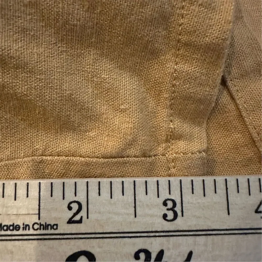 Torrid Women's Brown Linen Blend Chino Shorts Size 00 Casual‎ Summer - Picture 6 of 6